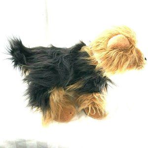 Yorkshire Terrier Build a Bear Dog Plush Stuffed Animal Collar 10 x 14" Brown